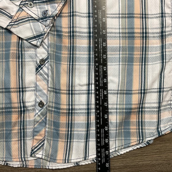 BKE Plaid Shirt Mens XL Pastel Long Sleeve Button Up Athletic Fit Casual Western - Picture 8 of 8